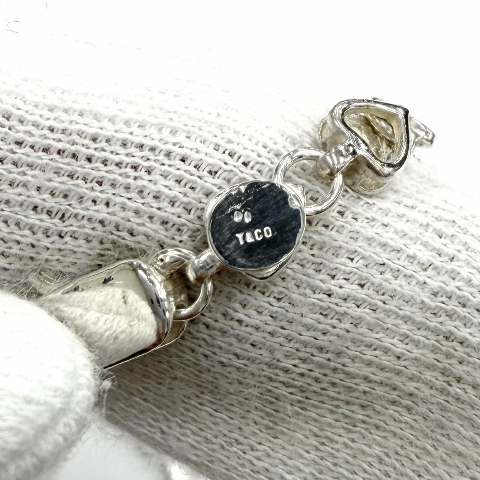 美品★TIFFANY&Co. ティファニー 925 パフハート ネックレス アクセサリー シルバー 重量16.5g レディース 保存袋付き