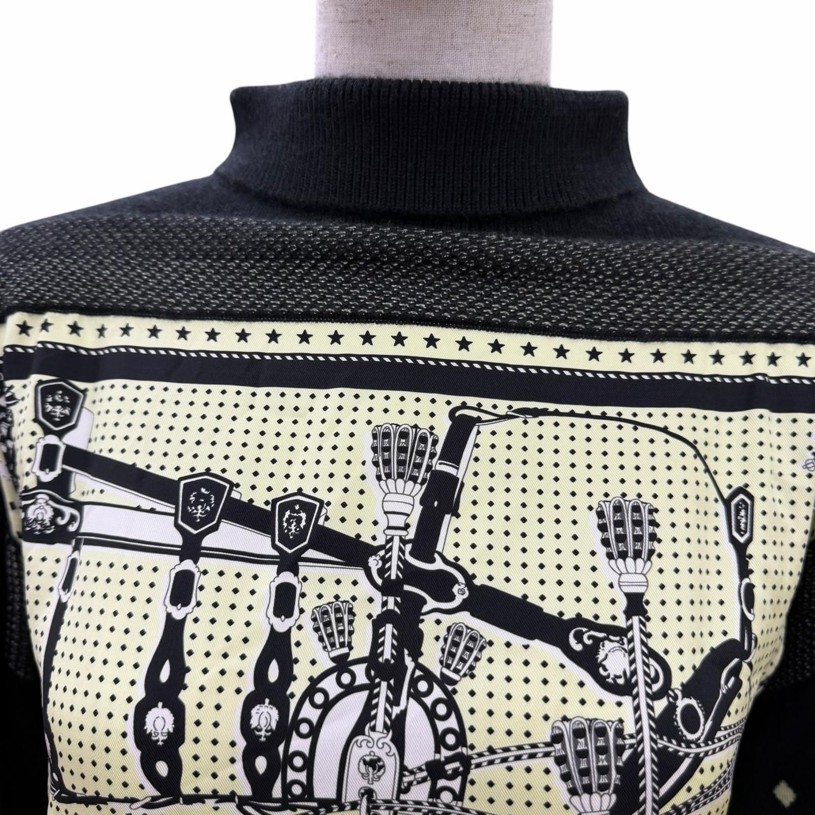 未使用品☆HERMES エルメス 23SS 2H2827DS シルク100％ カシミヤ