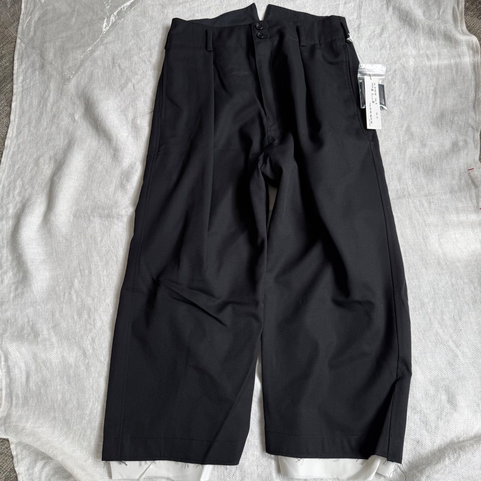定価以下　SALE 新品未使用　sulvam サルバム　CUT PANTS MT-P50-100 スラックス　Yohji Yamamoto