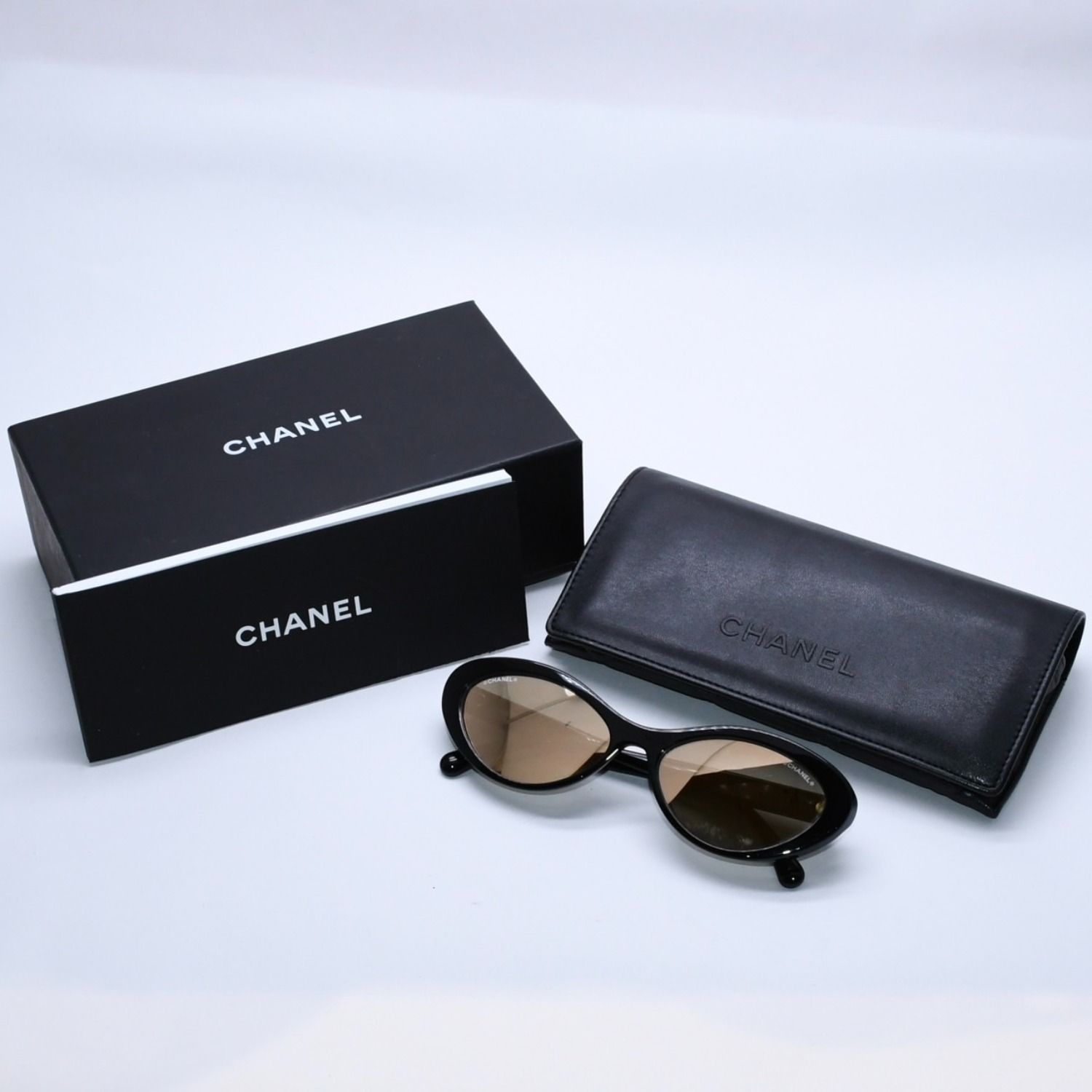 CHANEL シャネル ミラーレンズ ココマーク サングラス ゴールド金具