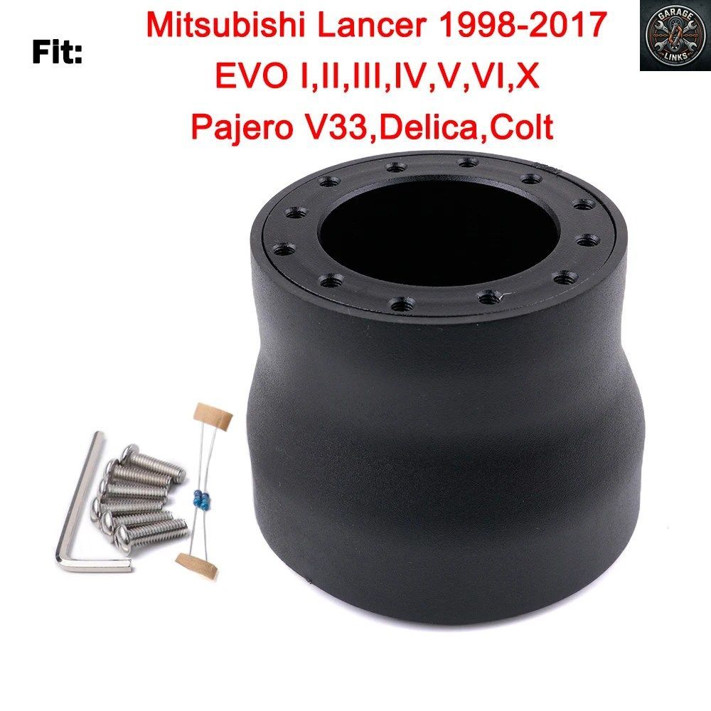 三菱エボX ランサー コルト パジェロ V33 ステアリングホイールハブアダプターボスキット