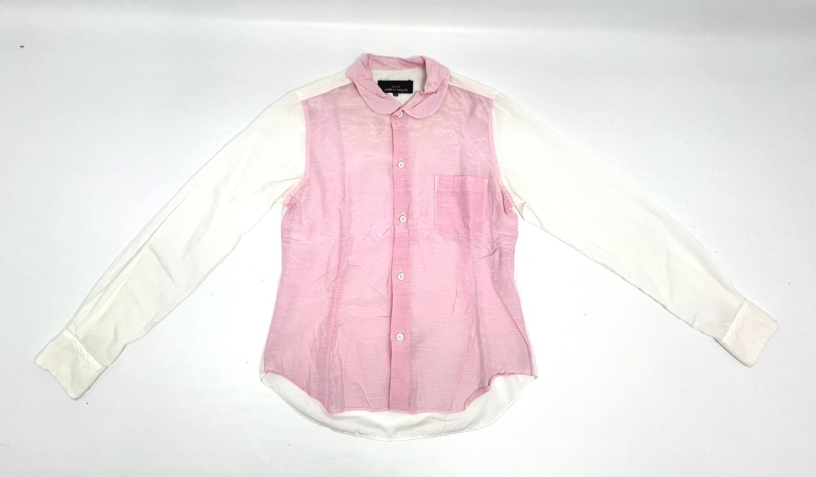 【希少、美品】トリココムデギャルソン　変形ジャケット　ジャンパー　長袖　丸襟 盛岡77-0107] tricot COMME des GARCONS トリコ コムデギャルソン 丸襟