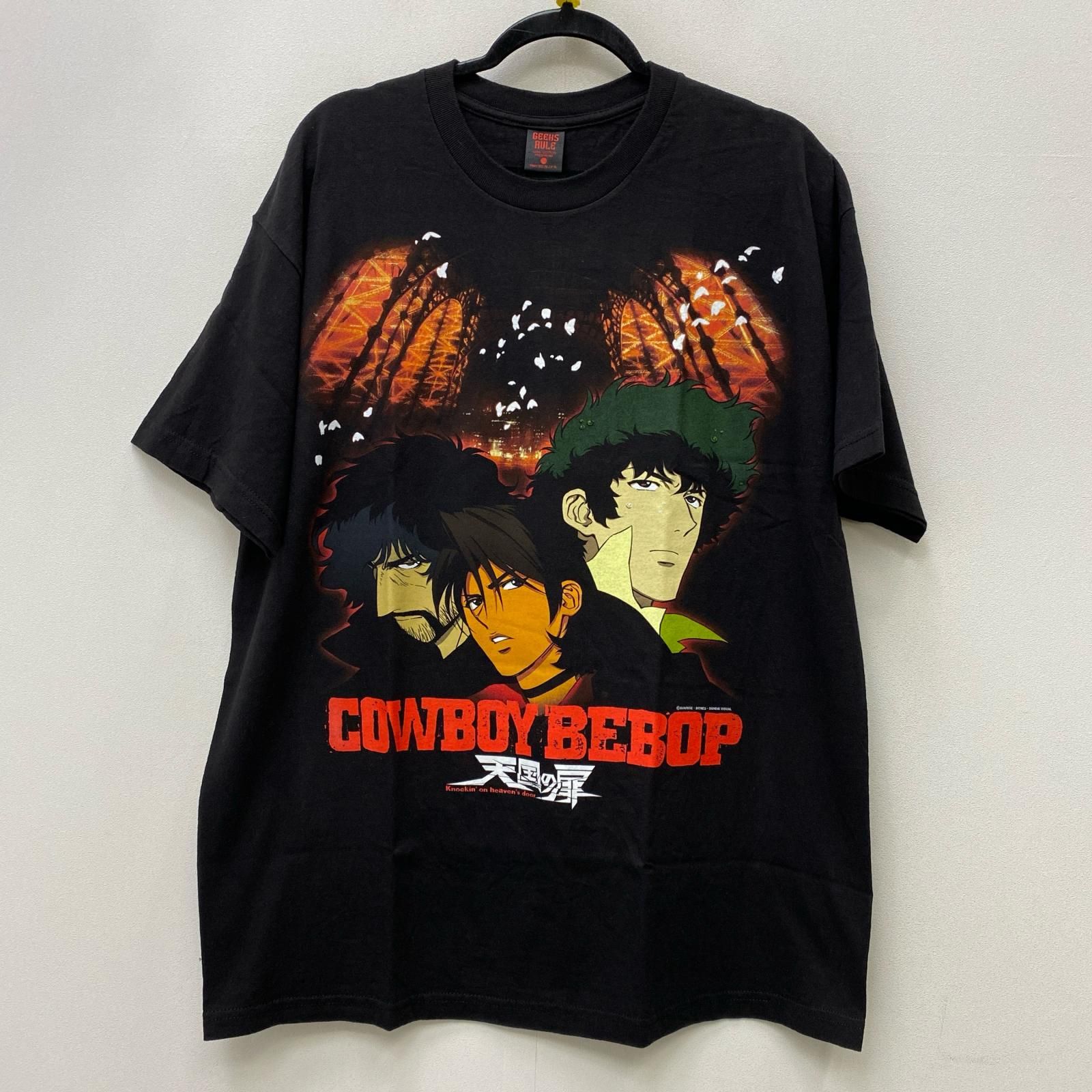【加古川店】 中古 半袖Ｔシャツ GEEKSRULE・ COWBOY天国の扉 ブラック サイズ：XL 【101】