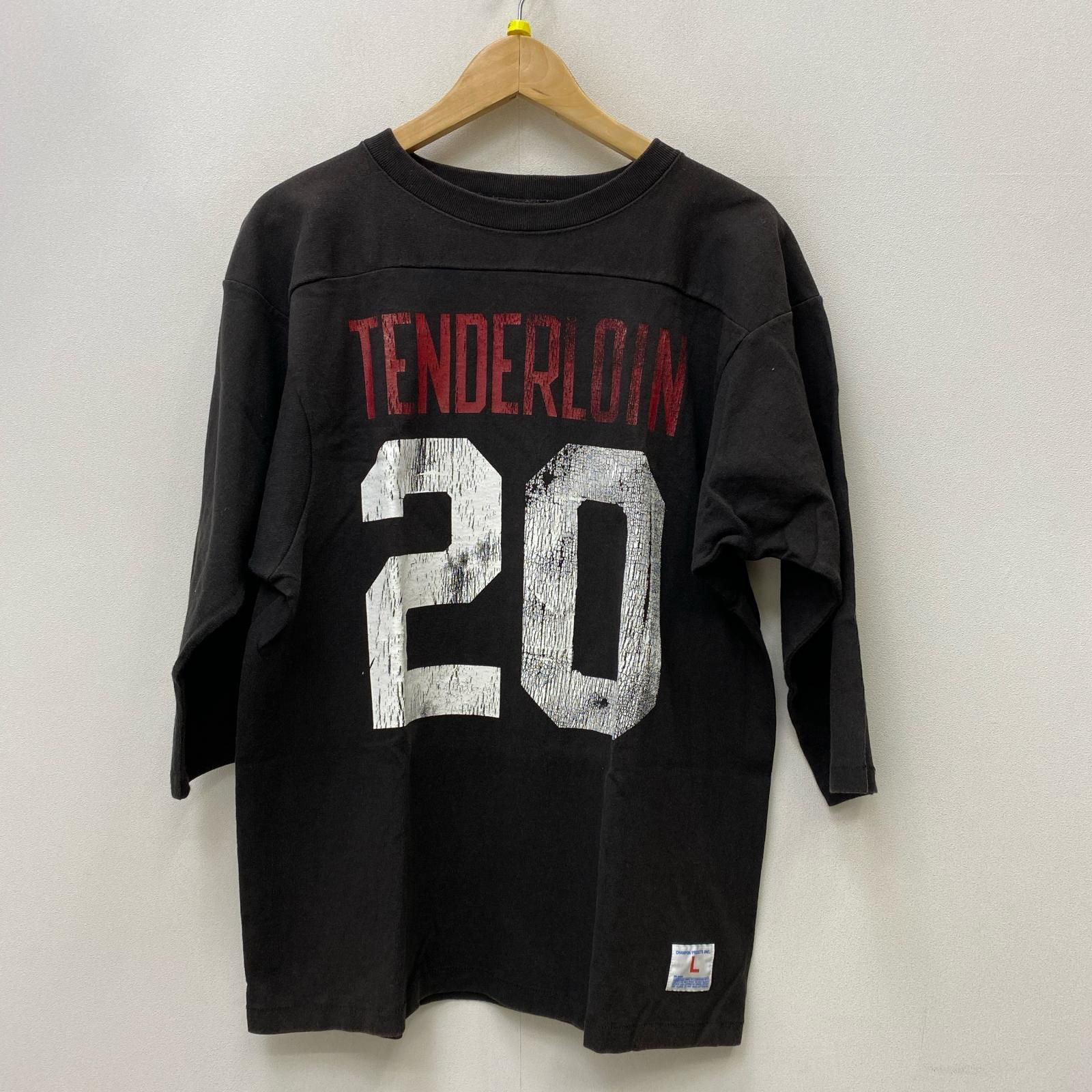 【加古川店】 中古 TENDERLOIN | テンダーロイン 半袖Ｔシャツ T-NFL CHAMPION C8-P429 ブラック サイズ：L 【104】