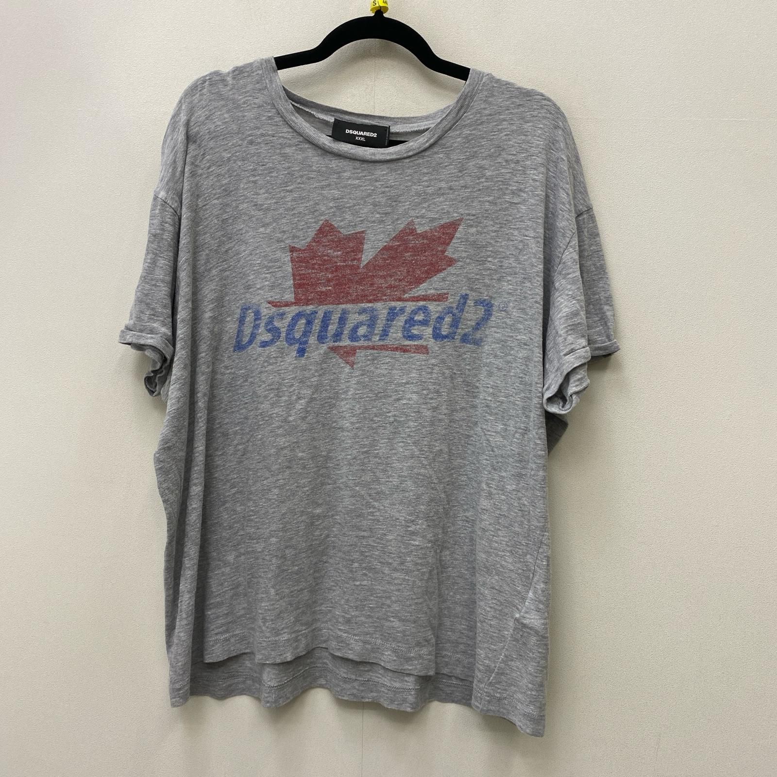 【加古川店】 中古 DSQUARED2 | ディースクエアード 半袖Ｔシャツ D2 Leaf Dan T-Shirt、国内正規品 S74GD0819 グレー サイズ：XXXL 【108】