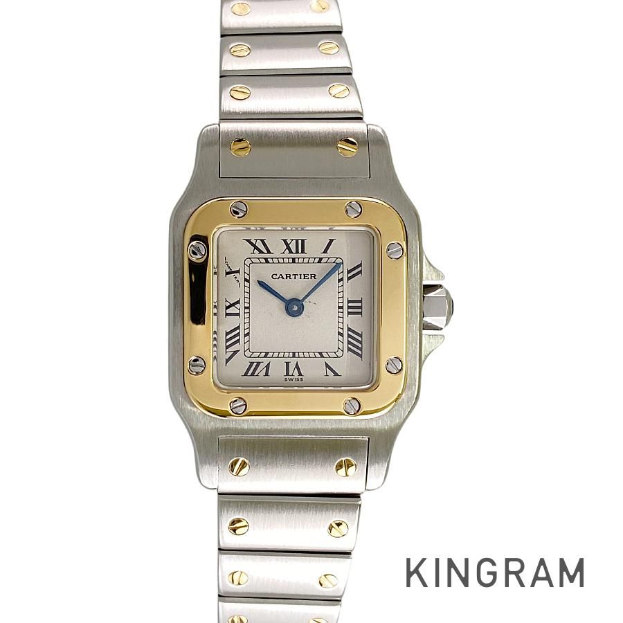 カルティエ Cartier サントスガルベ SM 1057930 SS YG クォーツ レディース 腕時計 sss【中古】