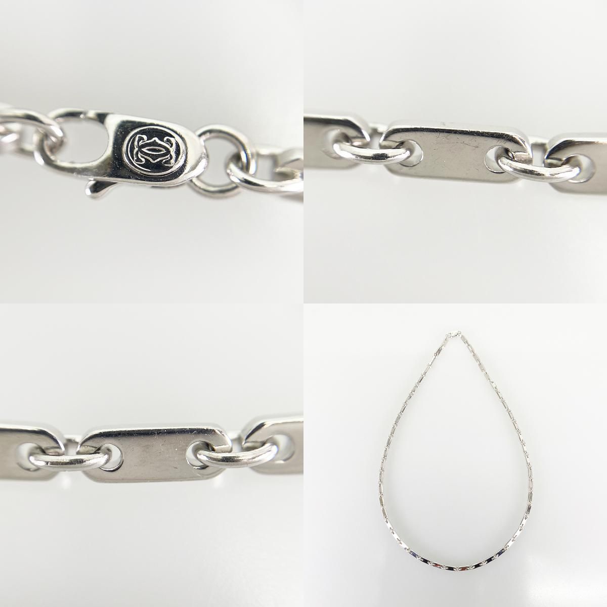 カルティエ Cartier フィガロ K18WG ネックレス sss【中古】 - メルカリ
