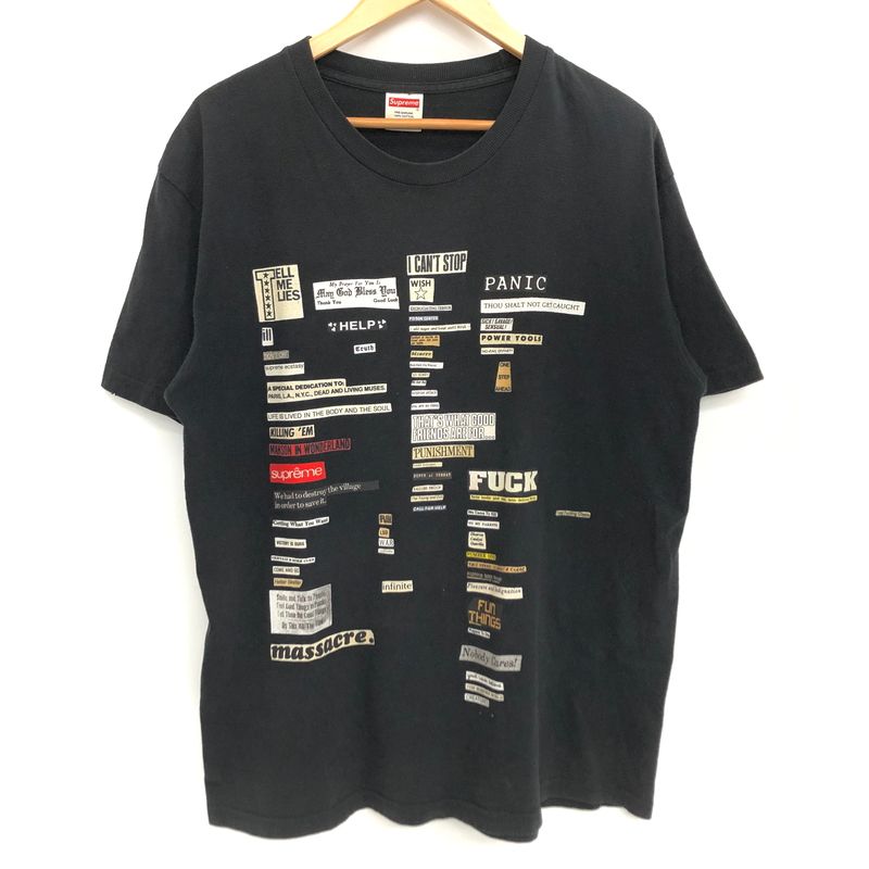 【現状渡し品】 SUPREME シュプリーム 18AW CUTOUTS TEE Tシャツ 半袖 トップス 【149-260617-rs-06-fur】