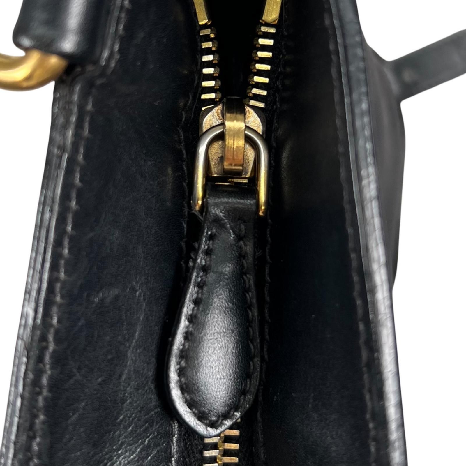PRADA プラダ BT0537 ショルダーバッグ キャンバス/レザー ブラック 
