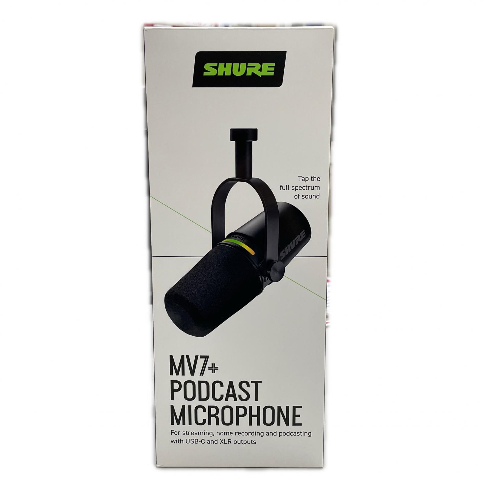 SHURE シュア MV7+ポッドキャストマイクロホン 24,750円
