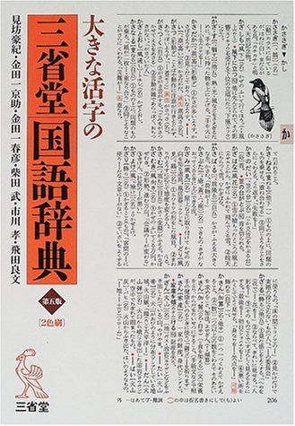 大きな活字の三省堂国語辞典 第5版