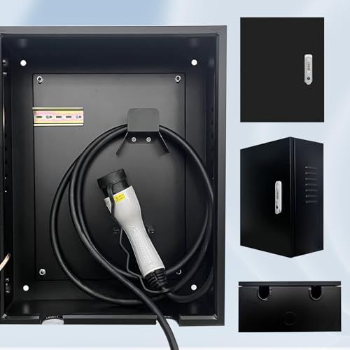 EV・PHEV用 充電ケーブル コンセント 収納ボックス ev充電器 ボックス 電気自動車 充電ケーブル 収納ボックス evコンセント 充電ステーション ボックス ev充電ケーブルホルダー 電源収納ケース 100v 200v兼用 屋外 盗難 427d570b