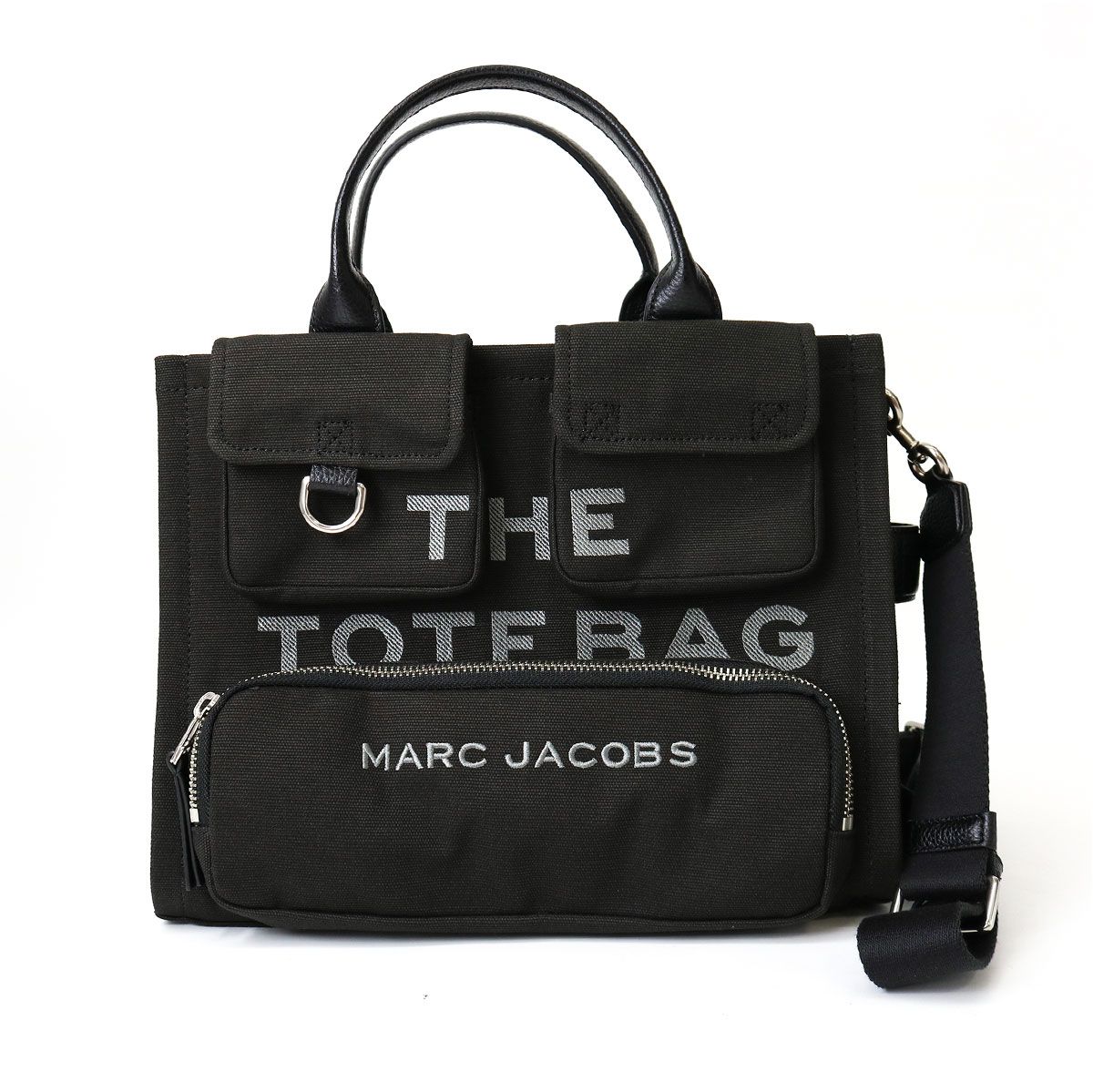 ■MARC JACOBS マークジェイコブス ショルダーバッグ 2P5HTT007H03 THE TOTE BAG MEDIUM カーゴ デニム トートバッグ ハンドバッグ コットン A4収納可能 クロスボディ 斜め掛け 鞄 レディース ブランド