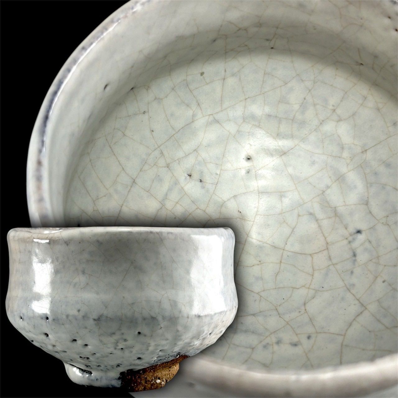 【幽玄】在銘 萩焼 茶碗 共箱 茶道具 茶器 茶碗 抹茶碗 白茶碗 和食器 器 日本美術