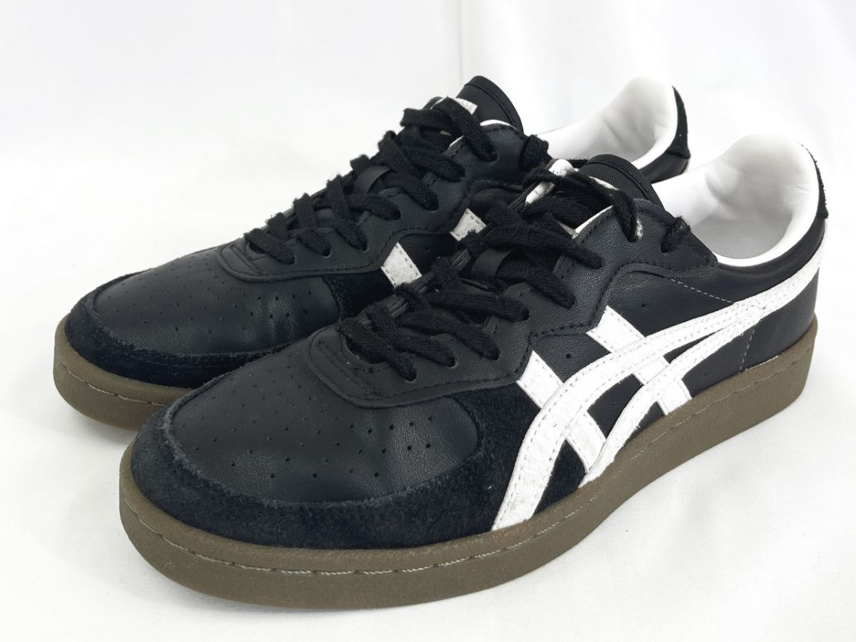 Onitsuka Tiger オニツカタイガー GSM ローカット スニーカー size24.0/黒 ■■◎レディース