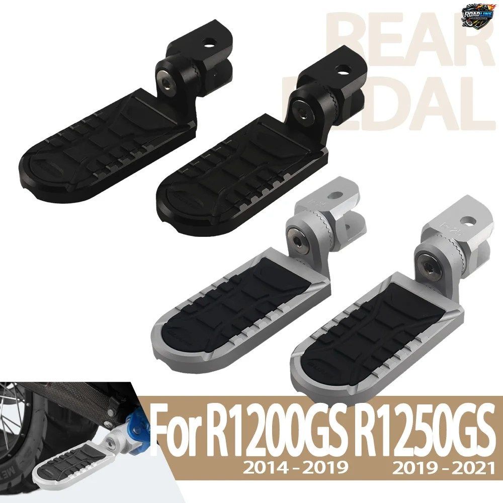 BMW R1200GS R1250GS R1250 2014-2021用モーターサイクルフロントフットレスト、調節可能、延長可能、ローダウン可能、回転式フットペグレ