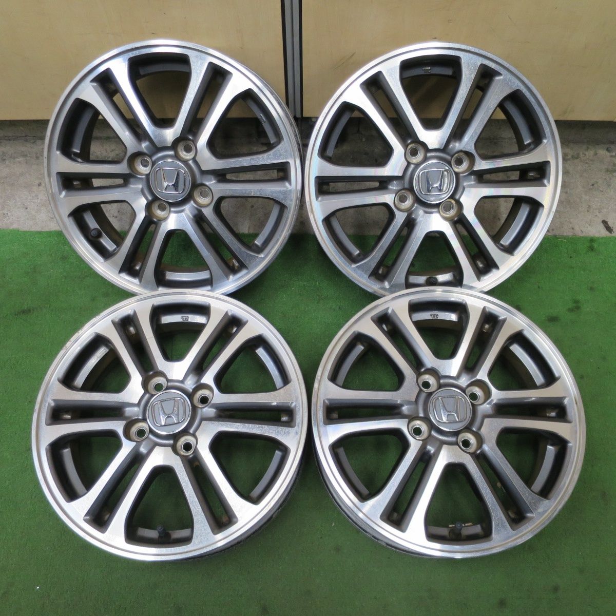 [送料無料] 4本価格★ホンダ N-BOX 純正 ホイール 14インチ 14×4.5J Nボックス NBOX PCD100/4H★6060602NGホ