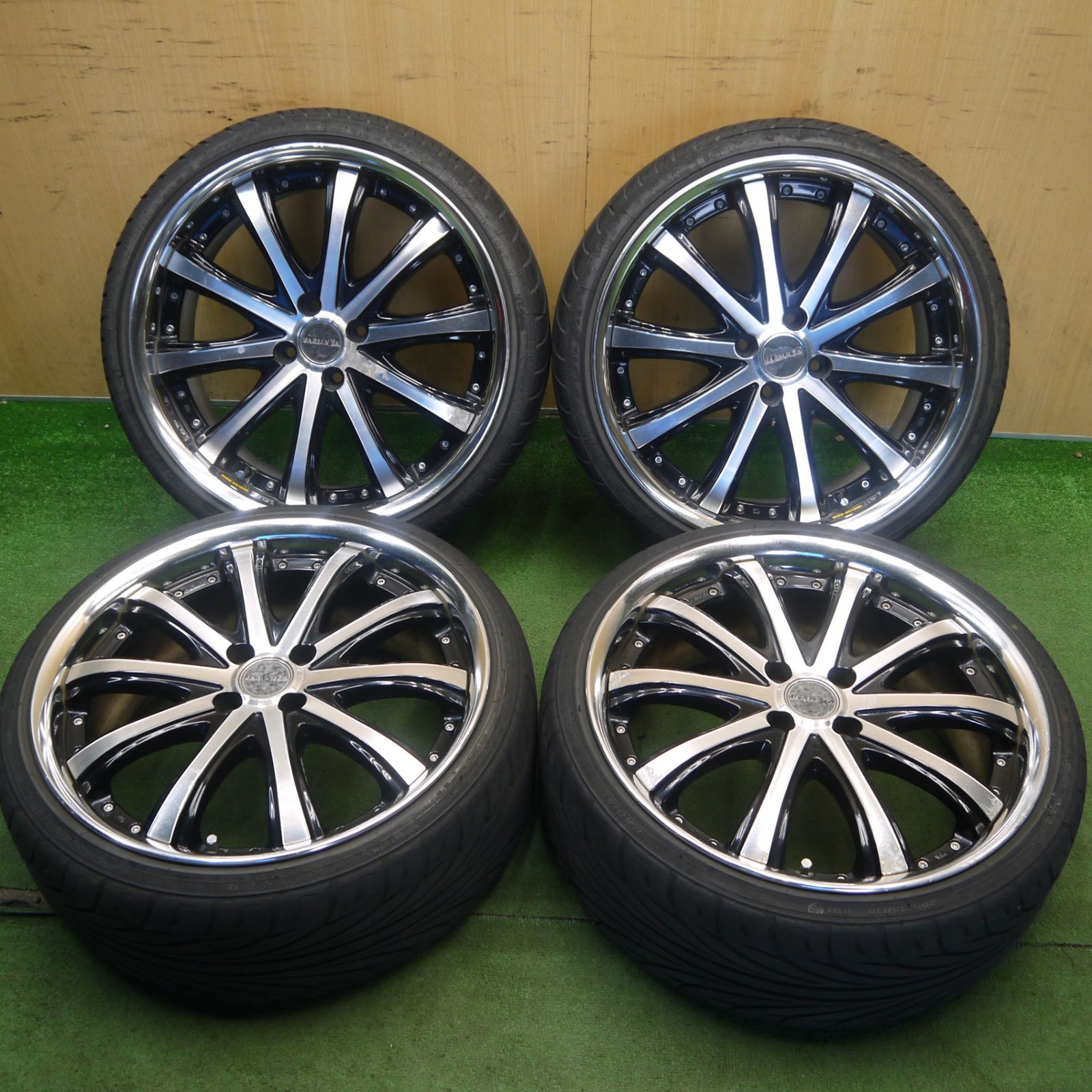 バリ溝！22年！8.5分★WORK VARIANZA V5S 205/35R18 ナンカン ウルトラ スポーツ NS-2 ケンダ ラジアル カイザー 18インチ ワーク ヴァリアンツァ PCD100/4H★6060301Hノ