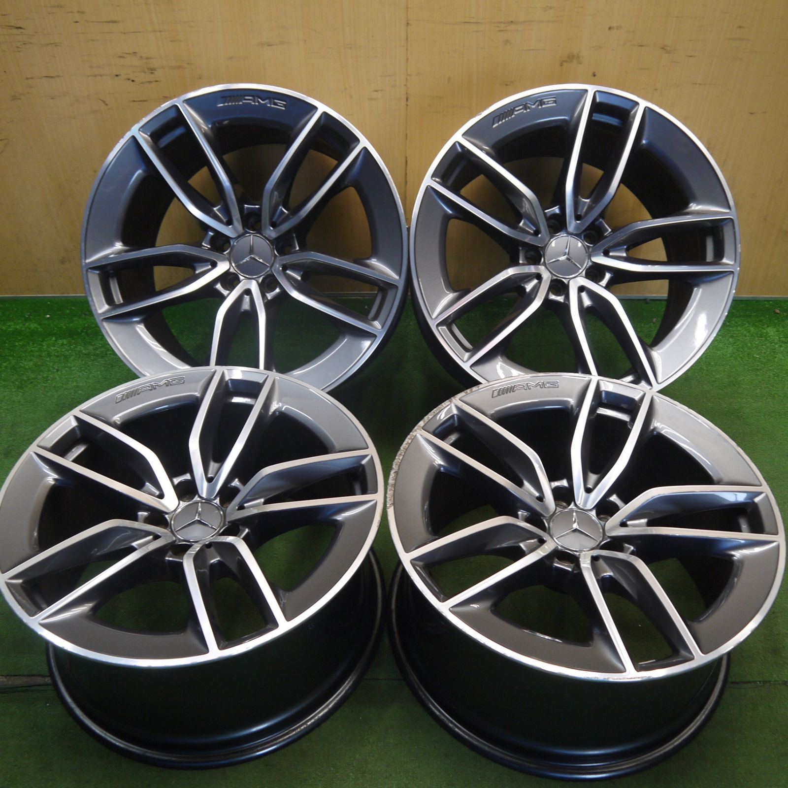 [送料無料] 4本価格★ベンツ GT 43 純正 AMG ホイール 19インチ 19×9.5J 19×11J PCD112/5H★6060503Hホ