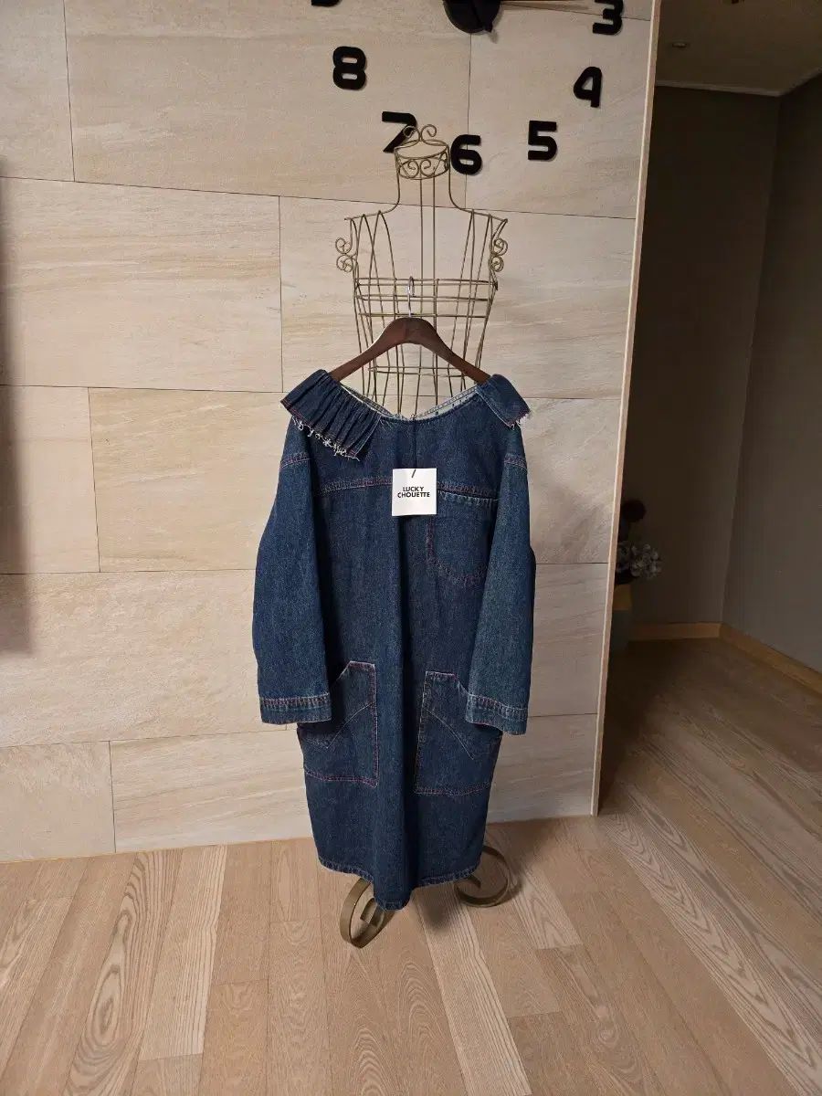 36/未使用 LUCKY CHOUETTE デニム ONE PIECE