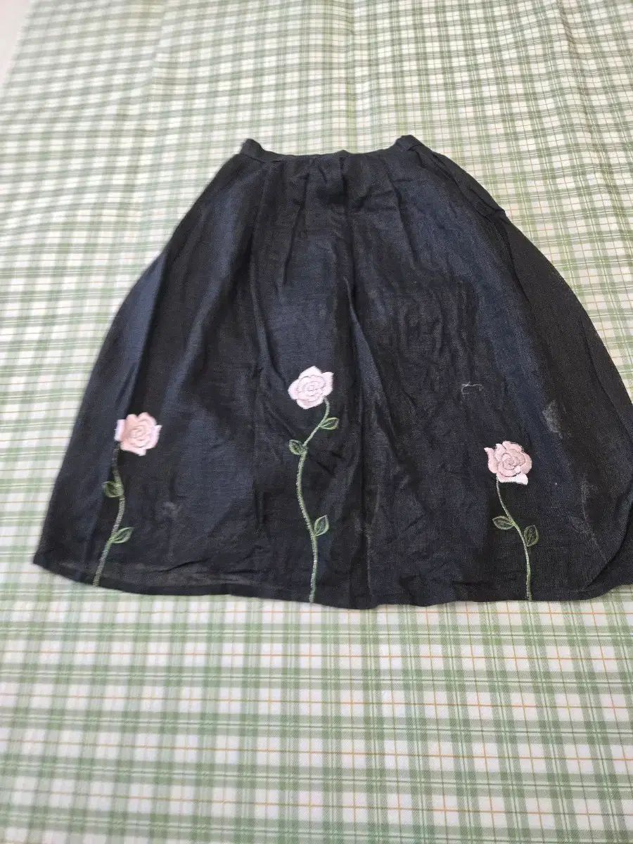 30ㅡリネン 麻風 涼しい スカートㅡウエストㅡ27