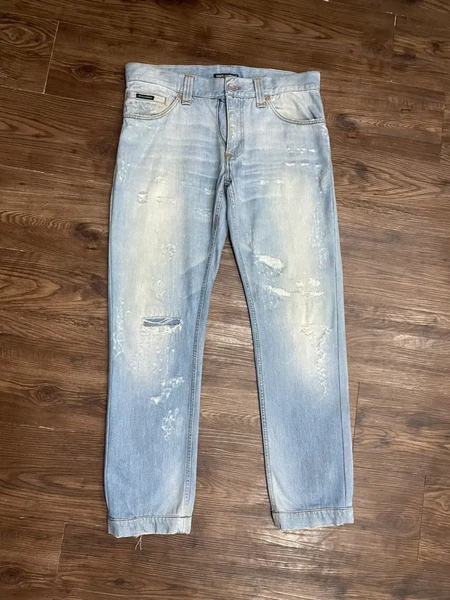 ドルチェ＆ガッバーナ D&G ディストレストリペアード デニム パンツ 48 12,426円