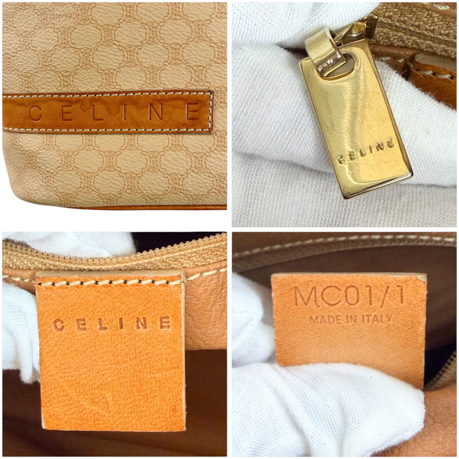 セリーヌ CELINE アクセサリーポーチ ワンショルダーバッグ マカダム柄