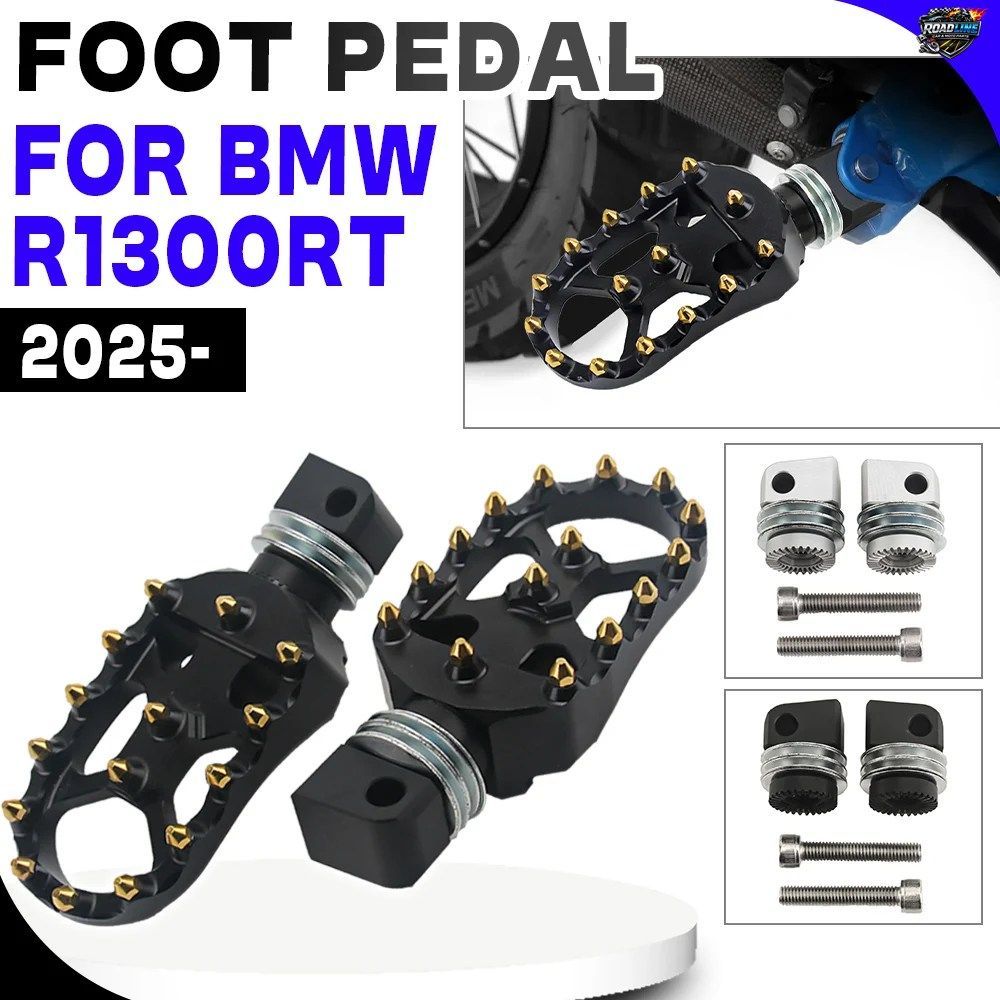 BMW R1300RT 2025 R 1300RT R1300RT R1300 RT に適合するフットレスト オートバイ用リアフットレスト フットペグ 360 度調整可能 パッセン