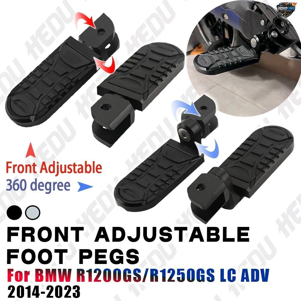 BMW R1200GS LC ADV R1250GS LC ADV用フロントフットレスト、フットペグレストペダル、R1250GS LC用アルミ製フットペグ、オートバイアクセ