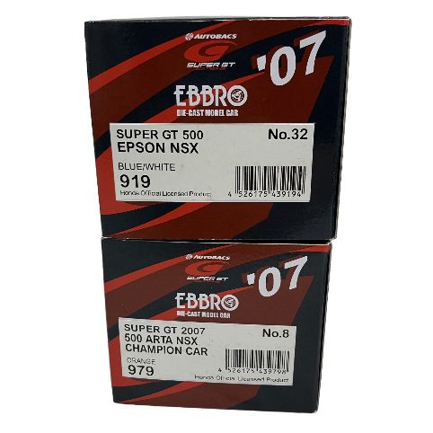 EBBRO エブロ 1/43 SUPER GT 500 2007 NSX おまとめ4台 ミニカー フィギュア 中古 O11358514
