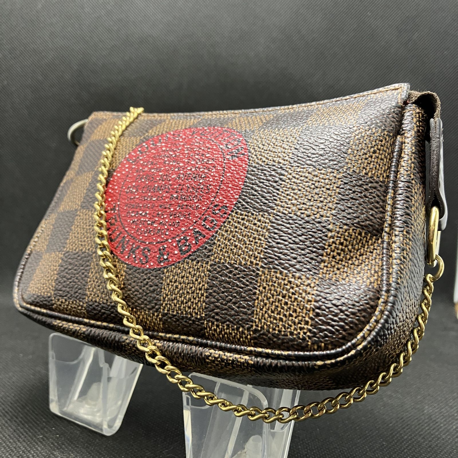 【希少】LOUIS VUITTON　ルイヴィトン　アクセサリーポーチ　ミニポシェット　アクセソワールT&B　ダミエ　2280