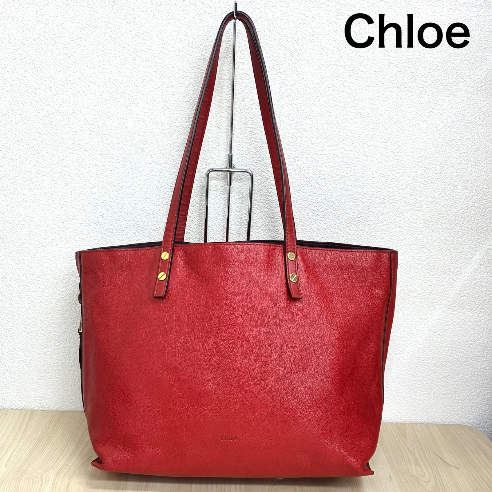 【クロエChloe】⚫︎ディラントートバッグ レッド ⭐︎