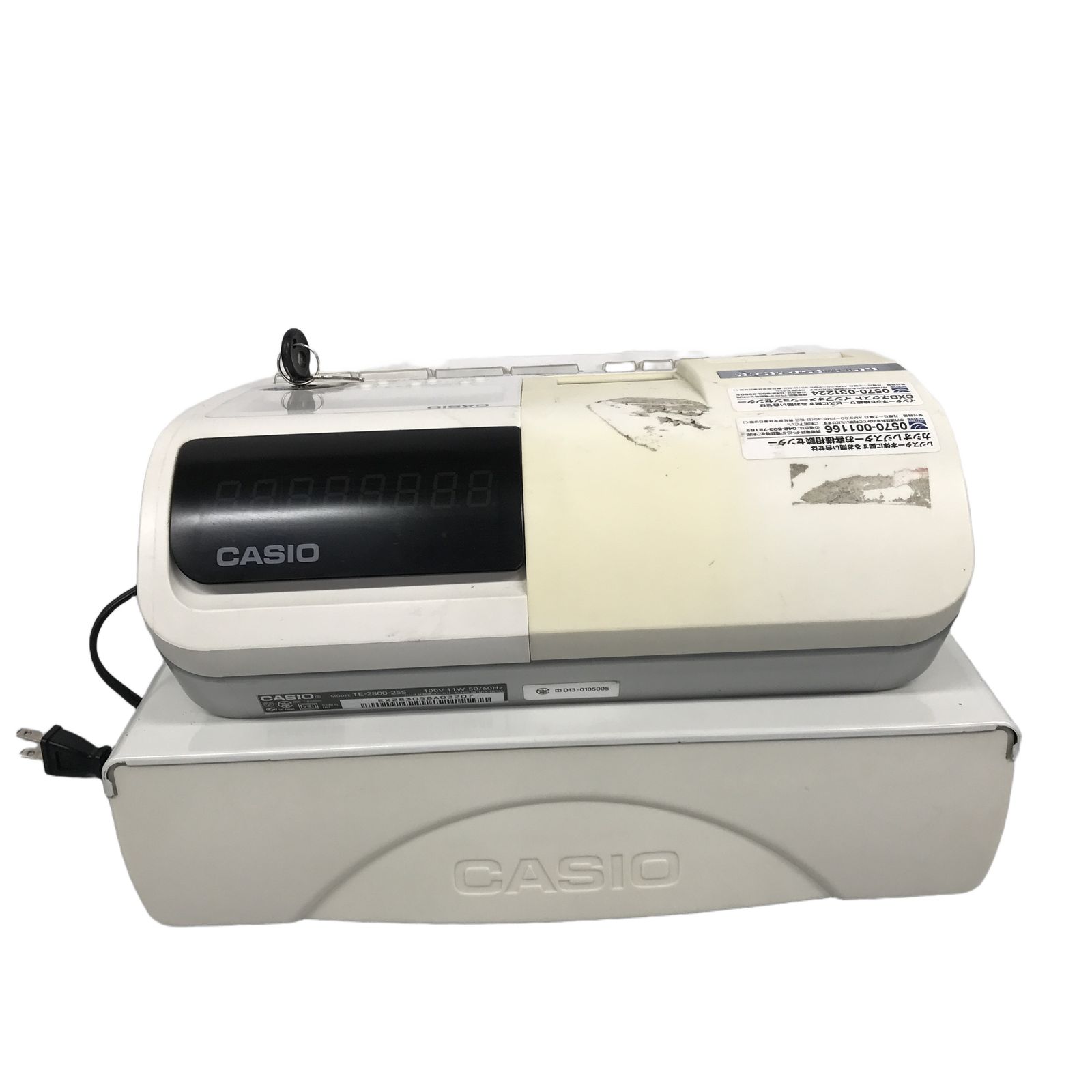 CASIO TE-2800-25S 電子レジスター 計算機 カシオ 中古 T11342851
