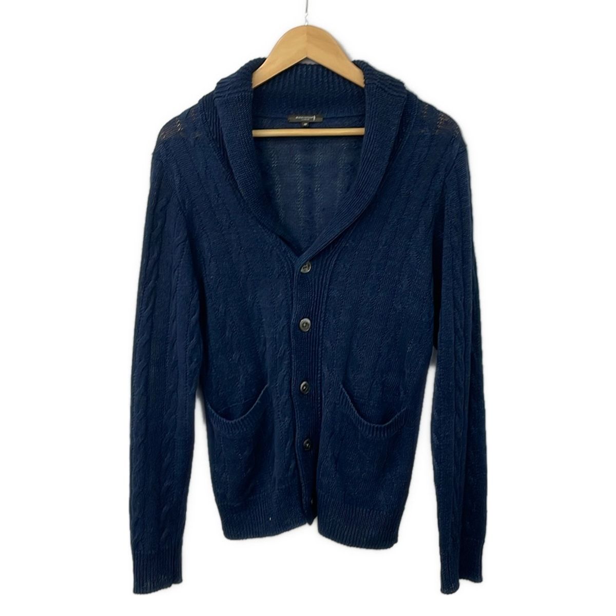 MACKINTOSH LONDON(マッキントッシュロンドン) カーディガン サイズ38 M レディース美品 - ネイビー 長袖