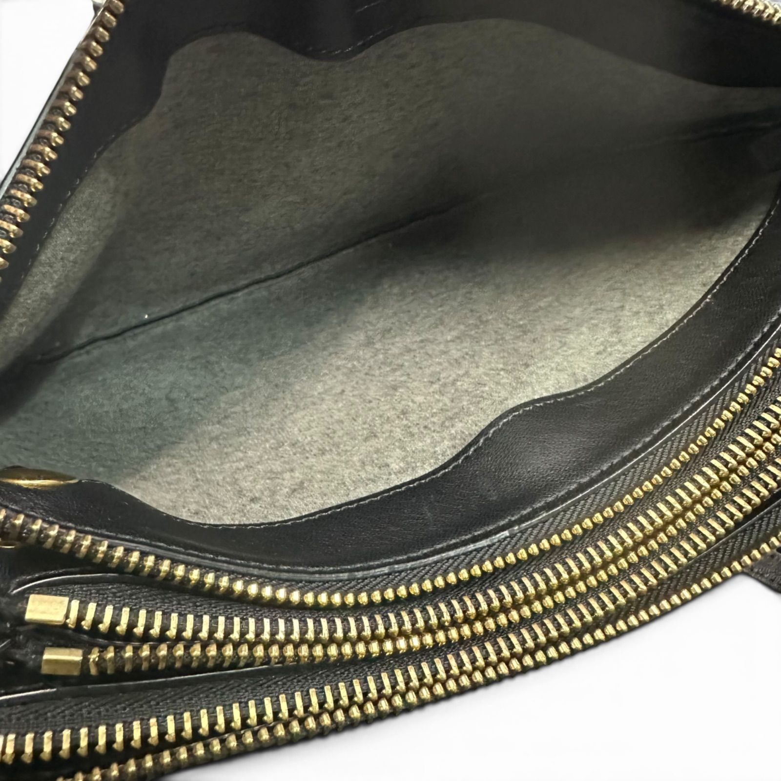 CELINE セリーヌ トリオ ラージ レザー ショルダーバッグ 3分割