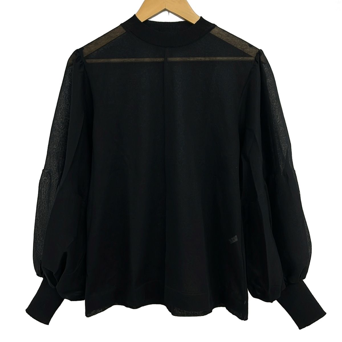 ADORE(アドーア) 長袖カットソー サイズ38 M レディース美品 - 黒 シースルー