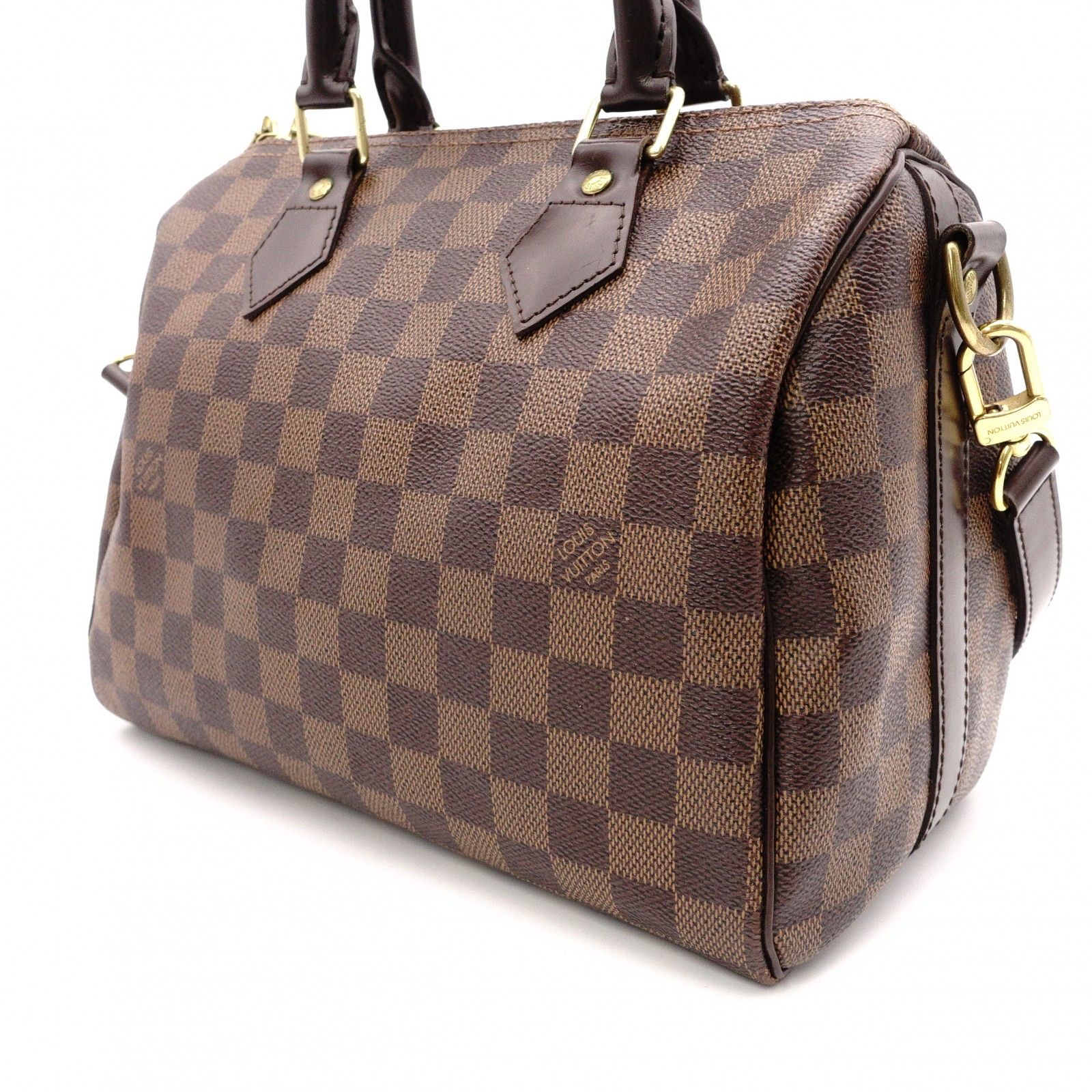 Louis Vuitton ハンドバッグ ブラウン スピーディ LOUIS VUITTON ルイ ヴィトン バンドリエール スピーディ 25 ダミエ