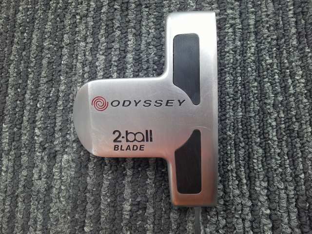 中古 オデッセイ ホワイトホット2ボールパターBlade 支給品/MC PUTTER X-FIRM 115//3[3562]■博多
