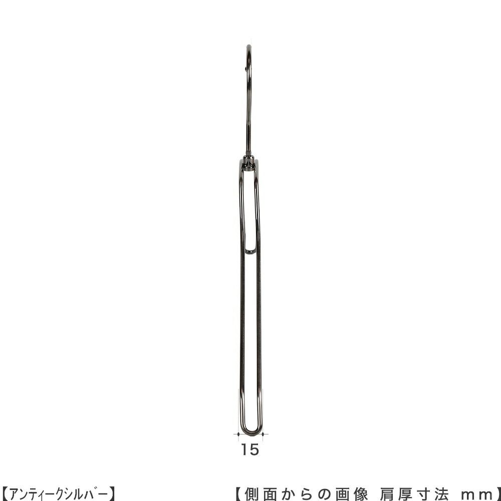 TAYA ハンガー シャツ用/TSW-2461BR-BN-42 アンティークシルバー/50本セット ワイド42cm メンズ プロ仕様 収納 おしゃれ ハンガーのタヤ