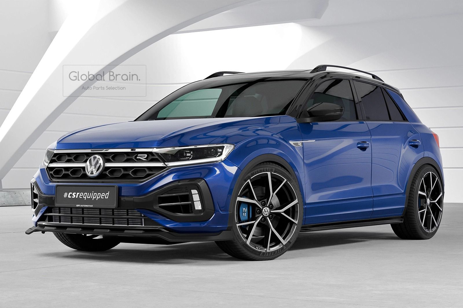 フォルクスワーゲン Tロック T-roc R 後期 フロント リップ スポイラー