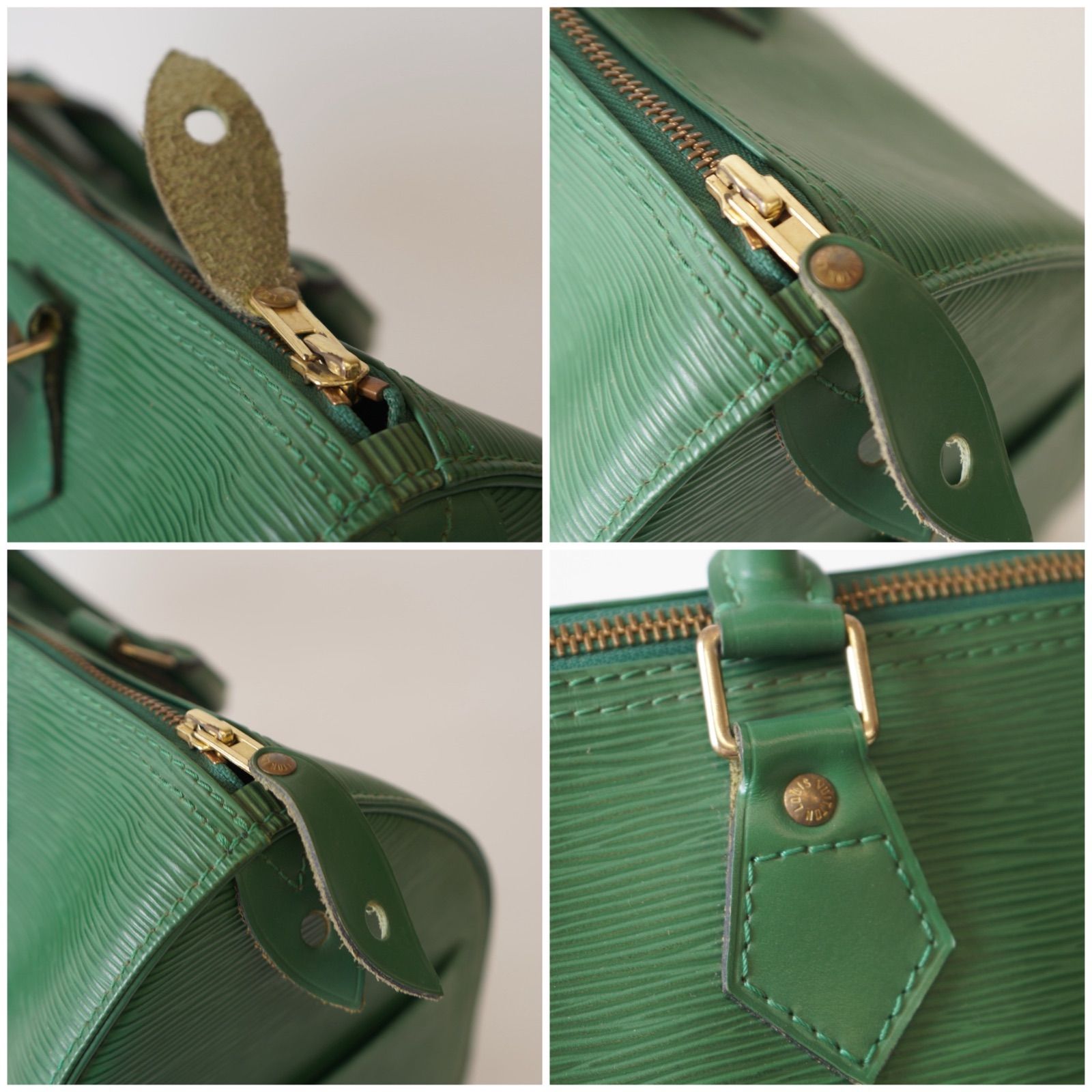 ルイ・ヴィトン ボストンバッグ エピ グリーン スピーディ30