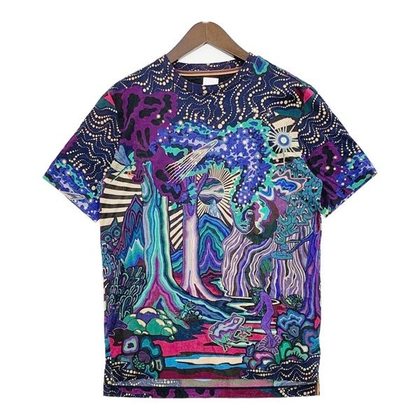Paul Smith ポールスミス ドリーマー Tシャツ カットソー 半袖 DREAMER PRINT T-SHIRT 美品 メンズ Mサイズ ネイビー トップス DM19421■