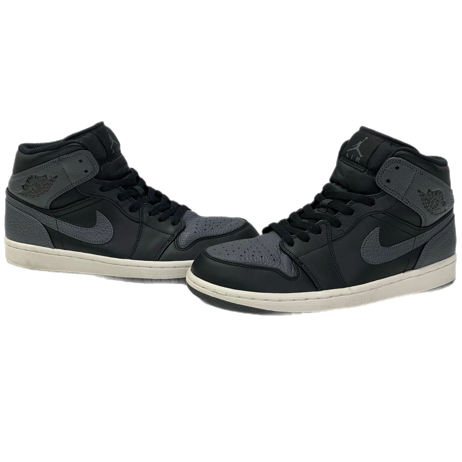 ナイキ NIKE エアジョーダン1 レトロ ミッド Air Jordan 1 Retro Mid 554724-041 メンズ靴 スニーカー ブラック 27cmサイズ 201-shoes1810