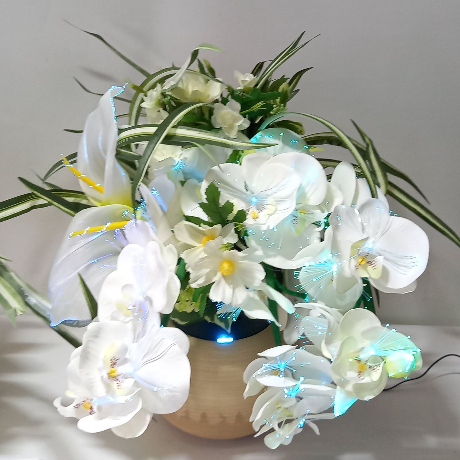 ルミナス胡蝶蘭DX LED光触媒 盆提灯 2個セット Luminous