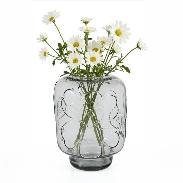 新品 マリメッコ marimekko ベース 花瓶 ウニッコ グラスベース グレー 75369 075369 900 北欧デザイン オブジェ インテリア