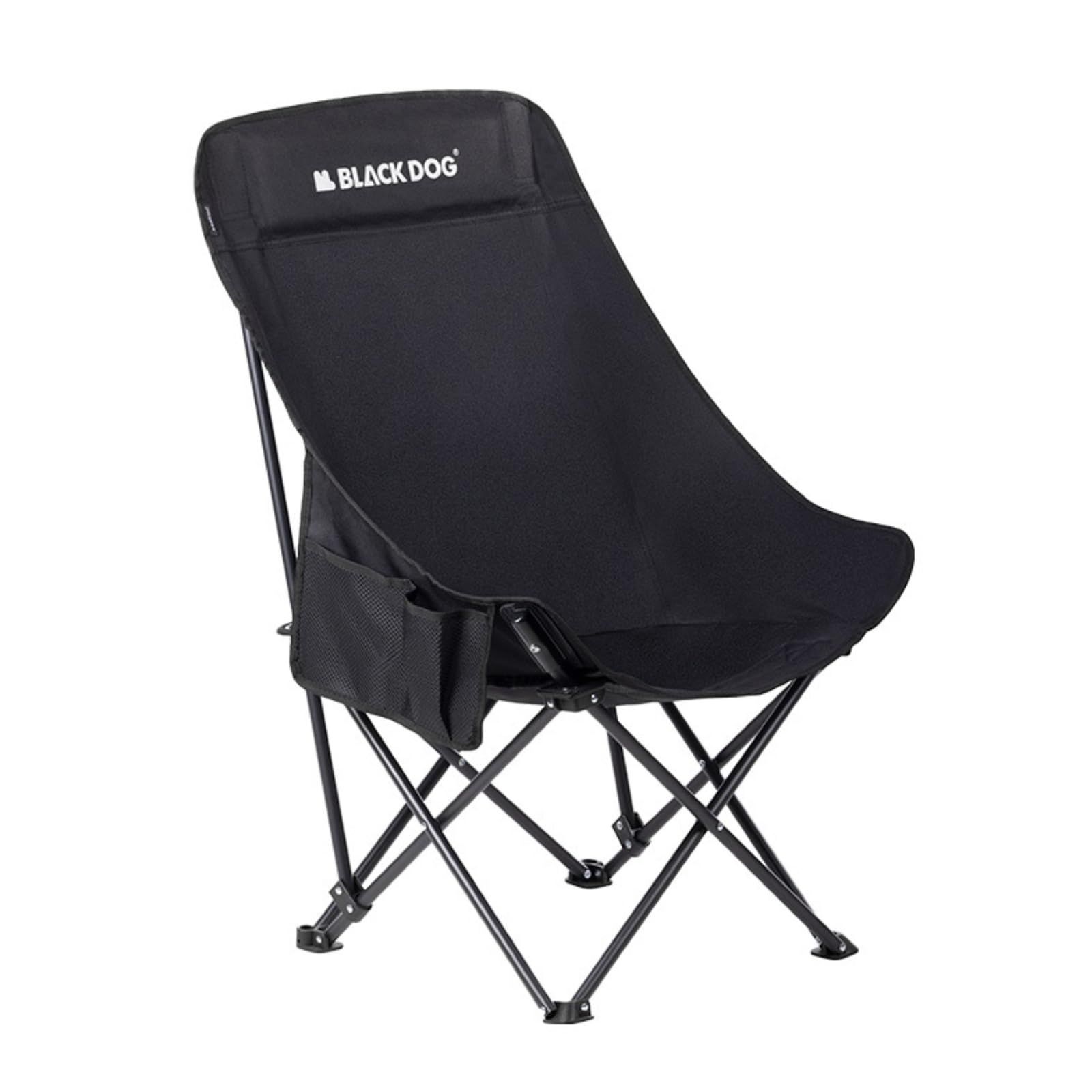 Blackdog ハイバック 折りたたみ椅子 チェア 組み立ては不要です 1秒収納 約150kg耐荷重 高い背もたれ クロスサポート 安定 アウトドア チェア コンパクト 超軽量 室内室外兼用 登山 釣り 公園 旅行 読書用 キャンプ ガーデン★