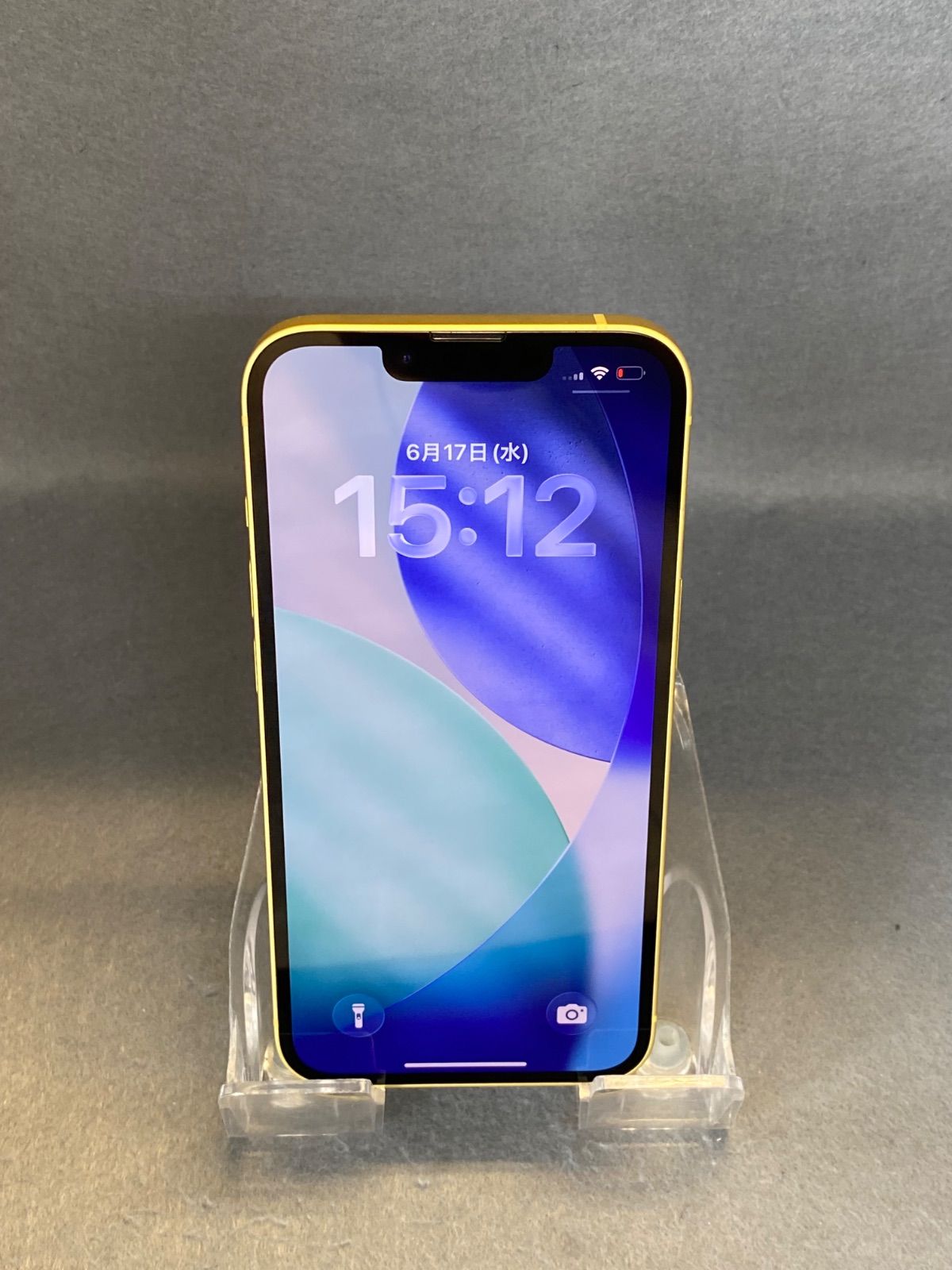 美品　国内版　SIMフリー　iPhone14 128GB イエロー色