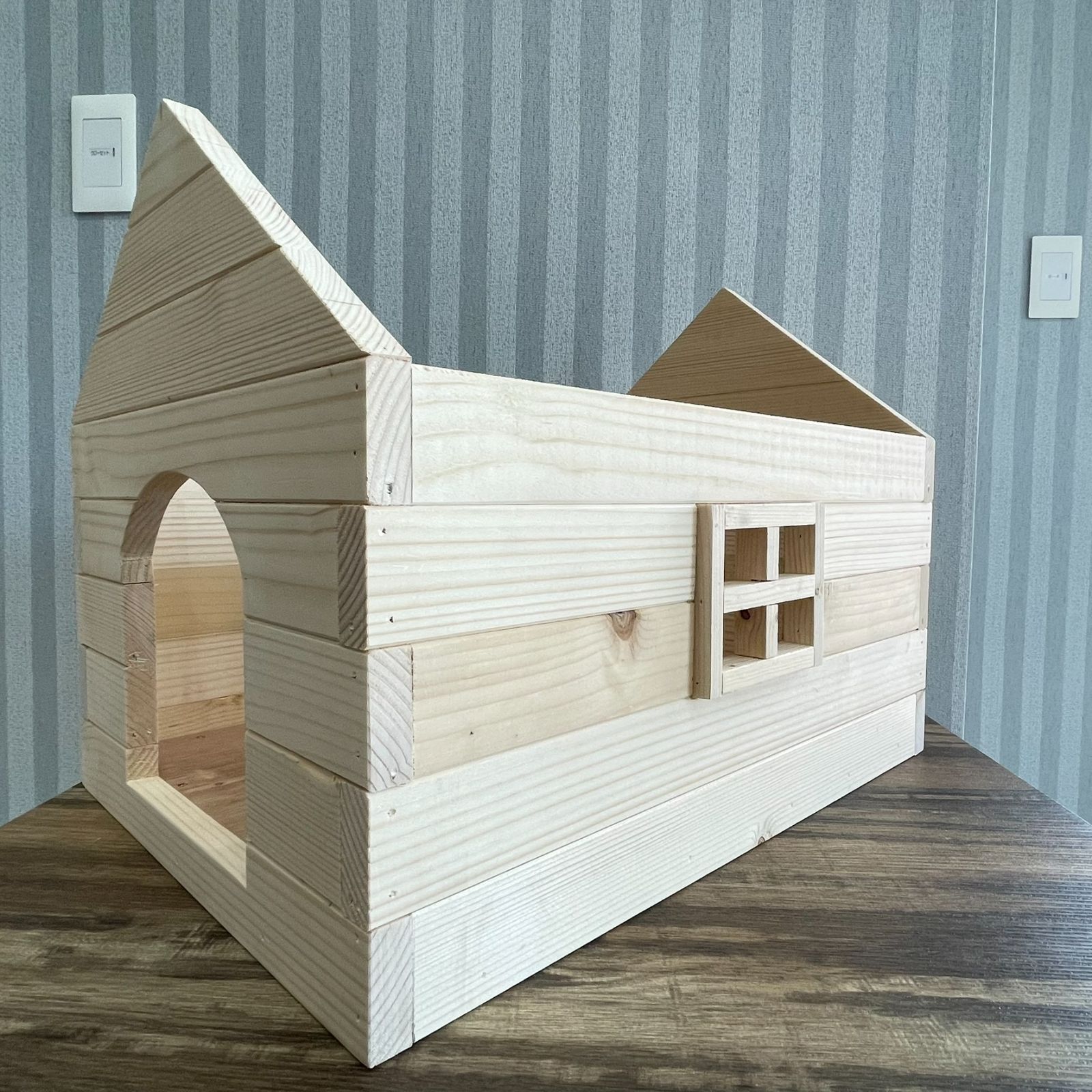 新品】ハンドメイド木製ペットハウス🐶🐈｜小型犬｜猫｜屋根取外し可