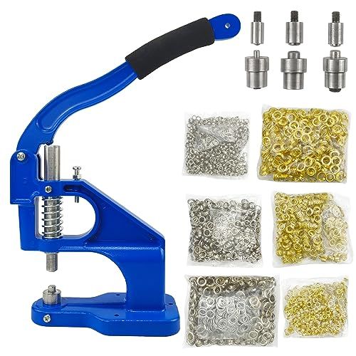R★ハンドプレス機 3種類のダイ ホック打ち具 リベットマシン3000個のグロメット グロメット プレス機 目打ち ハトメ機 穴あけ機 モデル内径 6MM 10MM 12MM aa81d1df