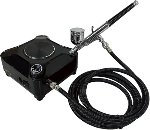 R★エアブラシワークセット メテオ2 (コンプレッサー&エアブラシセット) エアレバ仕様 ホビー用ツール APC030-M 69fb9739